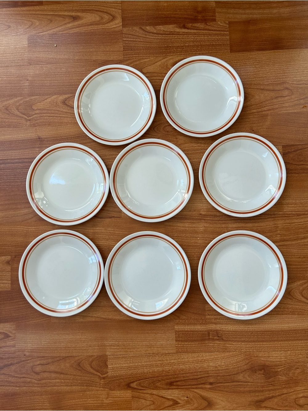 Vintage Corelle Cinnamon Chestnut 6.75" Dessert/Bread Plates - Set of 8